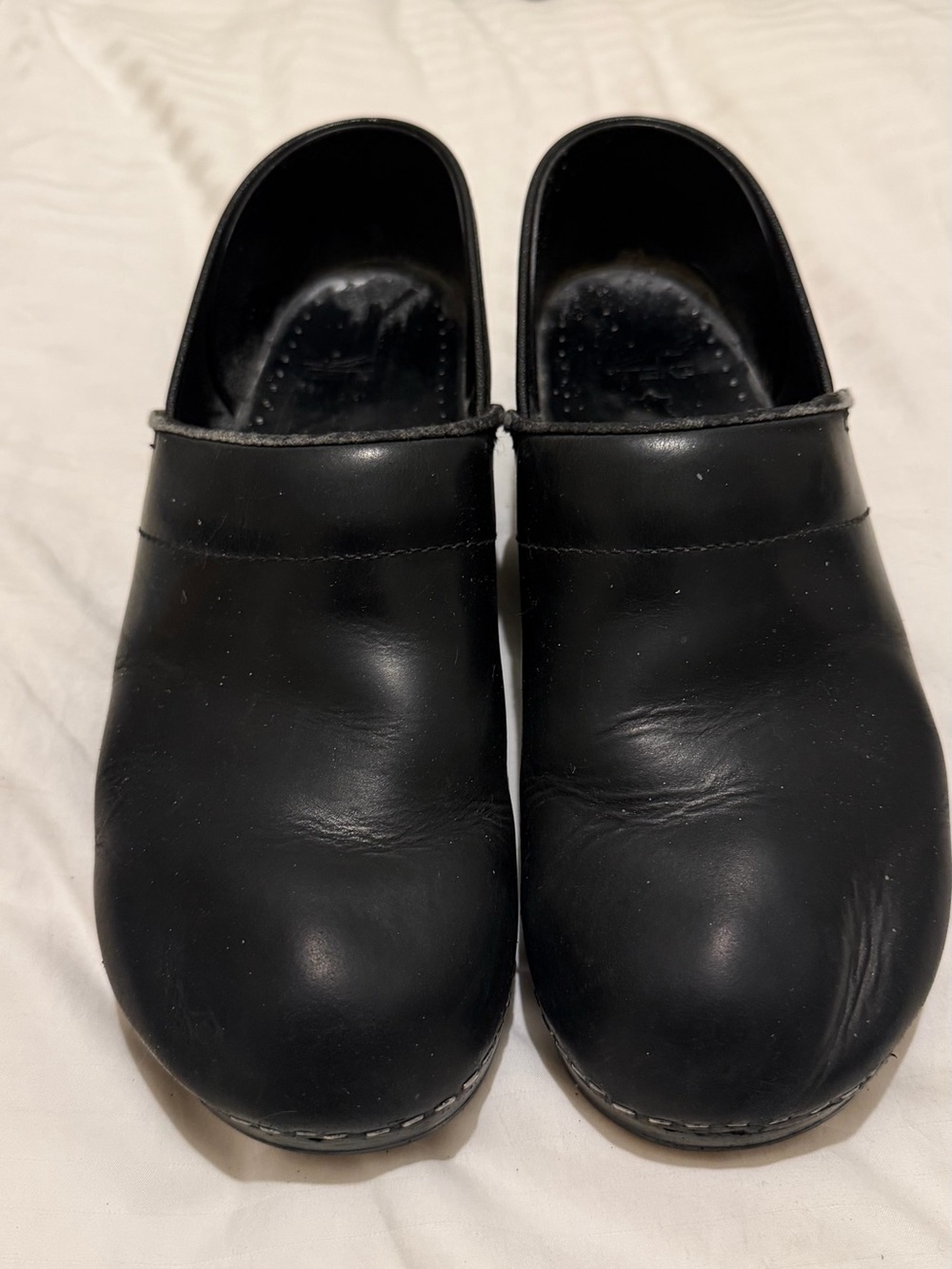 Dansko Professional Black Leather Clogs EU 42 US 11.5-12